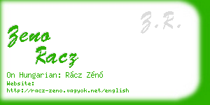zeno racz business card